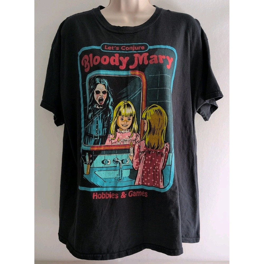 Creep Co Shirt Men's XL Black Let's Conjure Bloody Mary Hobbies & Games Horror